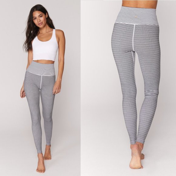 Spiritual Gangster Pants - Spiritual Gangster Mini Stripe Ananda Legging M L
